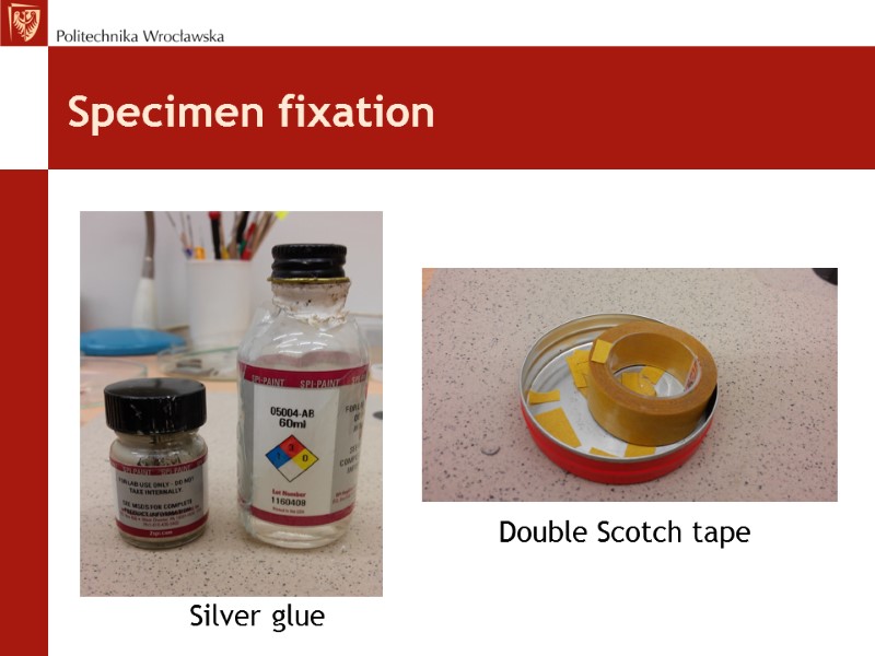 Specimen fixation            